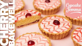 Cherry Bakewell Tart Recipe  Cupcake Jemma [upl. by Claman]