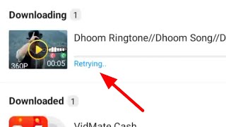 Vidmate Download Retrying Problem Solve [upl. by Ahdar313]