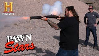 Pawn Stars TOP 10 RARE GUNS FIRED  History [upl. by Nehgam]