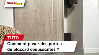 Comment installer des portes de placard coulissantes   Bricomarché [upl. by Pohsib]