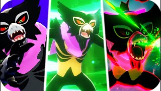 Pokémon Sword amp Shield DLC  All Zarude Dada Dynamax Moves amp Shiny [upl. by Andre]