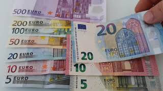 Euro banknotes old vs new [upl. by Elianore]