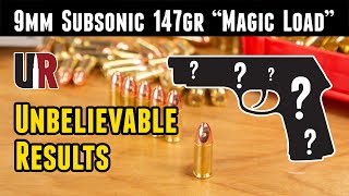 9mm 147gr Subsonic quotMagic Loadquot Hard to Believe [upl. by Alyt]