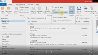 How to recover permanently deleted emails from outlook [upl. by Maxie]