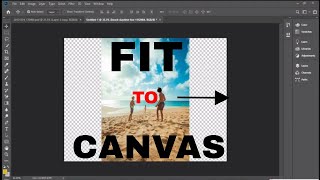 How to fit canvas to image in Photoshop CC 2019  Fit the canvas to Image easy method [upl. by Rivard964]