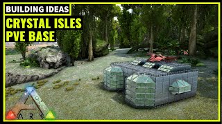 HOW TO BUILD A PVE BASE CRYSTAL ISLES  ARK SURVIVAL [upl. by Dalis140]