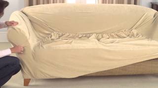 How To Install 1pc Stretch Slipcovers [upl. by Largent41]