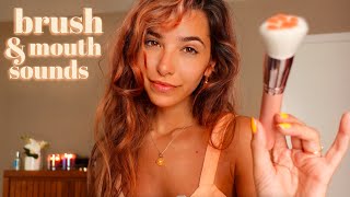 ASMR Brushing Your Face amp Mouth Sounds [upl. by Landis]