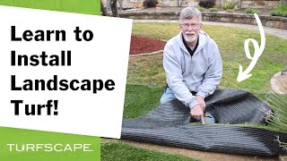 How to Install Artificial Landscape Grass – Turfscape [upl. by Araz349]