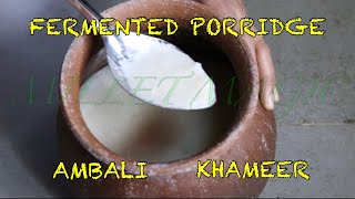 How to prepare Millet Fermented Porridge  Ambali  Khameer English l Dr SARALA [upl. by Ennaj545]