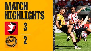 HIGHLIGHTS  Cheltenham Town 32 Newport County [upl. by Neehsuan]