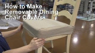 How to Make Removable Dining Chair Covers [upl. by Donell]