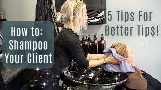 How To Shampoo Your Client StepByStep [upl. by Adnot293]