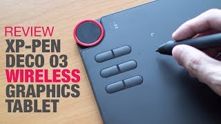 Review XPPen Deco 03 wireless graphics tablet [upl. by Alcina756]