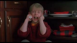 Home Alone 1990 Scaring Marv Scene [upl. by Doehne]