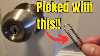 DIY how to pick a lock with paperclips [upl. by Lenzi]