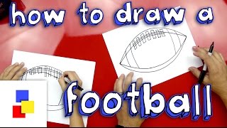 How To Draw A Football American [upl. by Ynnor]