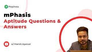 mPhasis Aptitude Questions and Answers [upl. by Ardme]