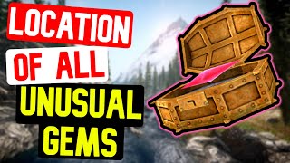 Skyrim ALL Unusual Gem Locations Stones of Barenziah  Complete Guide [upl. by Balcke575]