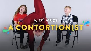 Kids Meet a Contortionist  Kids Meet  HiHo Kids [upl. by Hcab]