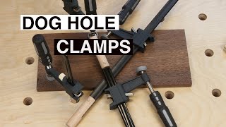 DOG HOLE CLAMPS MADE FROM HARBOR FREIGHT BAR CLAMPS [upl. by Orihakat]