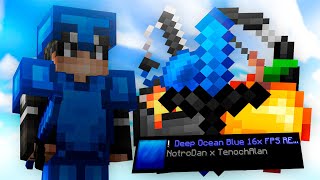 Blue 16x FPS Minecraft PVP Pack  Deep Ocean Revamp Release 🌊 [upl. by Bard170]