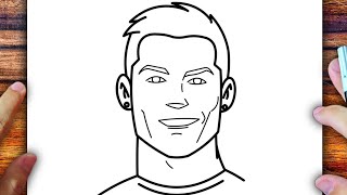 COMO DIBUJAR A CRISTIANO RONALDO [upl. by Adanama507]