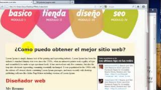 Como crear una pagina web completa en HTML  4 [upl. by Uuge194]