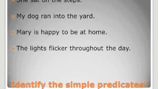 PREDICATES simple complete compound [upl. by Mccormick]