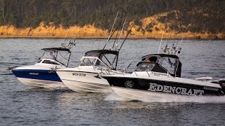 6M Shootout Bass Strait vs Cootacraft vs Edencraft [upl. by Nnayt26]