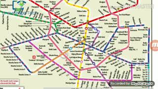 Delhi Metro Map [upl. by Eeryk]