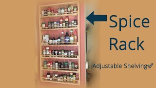 How to Make an Adjustable Spice Rack Out of Wood [upl. by Lina]