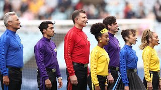 The Wiggles  Australian National Anthem  Matildas v USWNT [upl. by Islaen]