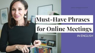 MustHave English Phrases for Online Meetings  Business Vocabulary [upl. by Rexana]