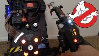 Custom Ghostbusters Proton Pack  How to Operate and Modify Spirit Halloween LED Lights and Sound [upl. by Florie176]