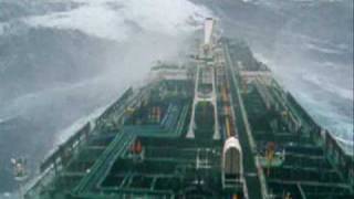 Tanker in big storm [upl. by Sajovich]