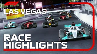 2022 Las Vegas Grand Prix Race Highlights [upl. by Yerxa]