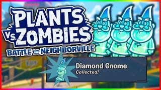 ALL DIAMOND GNOMES  Town Center  Plants vs Zombies Battle For Neighborville [upl. by Cavan]