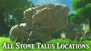 All Stone Talus Locations  The Legend of Zelda Breath of the Wild [upl. by Ycam]