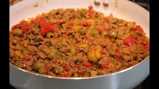 Picadillo Cuban Style  Ground Beef Recipes  My Secret Cuisine [upl. by Ching]