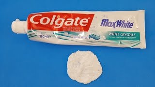 Colgate Toothpaste Slime That Works  Easy 1 Ingredient Slime [upl. by Melamie]