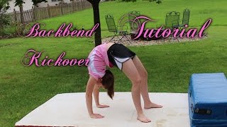 Beginner Gymnastics Backbend Kickover Tutorial [upl. by Leone]