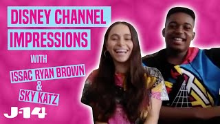 Issac Ryan Brown and Sky Katz Do Disney Channel Impressions [upl. by Alo171]