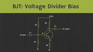 BJT Voltage Divider Bias Configuration [upl. by Acysej501]