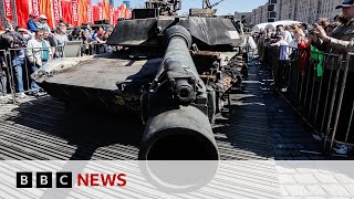 Russia shows off Western military hardware captured in war in Ukraine  BBC News [upl. by Oiramad]