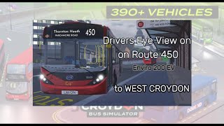 Roblox  Croydon The London Transport Game  Route 450 from Parchmore Road to West Croydon [upl. by Hylton680]