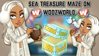 Woozworld Sea Treasure Maze On Woozworld [upl. by Hamforrd]