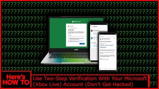 HOW TO Use 2 Step Verification With Your Xbox Live Account Xbox One Series XS Dont Get Hacked [upl. by Fabri]