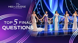 72nd MISS UNIVERSE  TOP 5 Final Questions  Miss Universe [upl. by Thrasher]