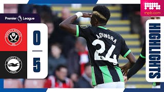 PL Highlights Sheffield United 0 Brighton 5 [upl. by Plumbo]